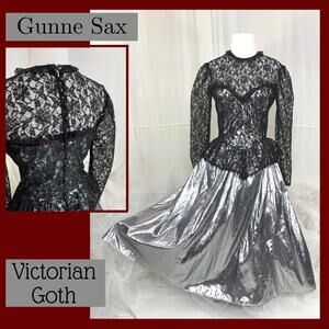 Vintage Gunne Sax VictorianGoth SteamPunk Costume Cosplay Witchy Prom Anime